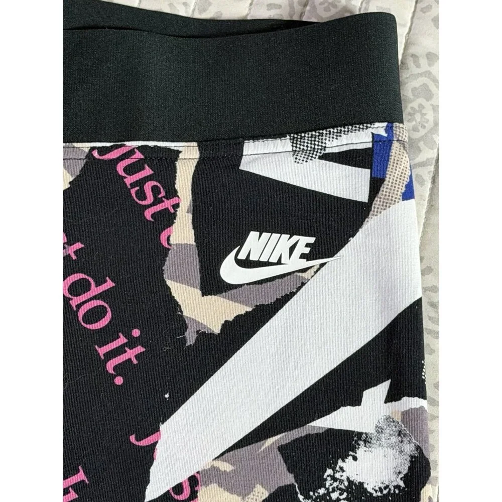 Nike Athletics Womens NEWSPAPER All Over Print Leggings Size XLarge - Picture 9 of 12
